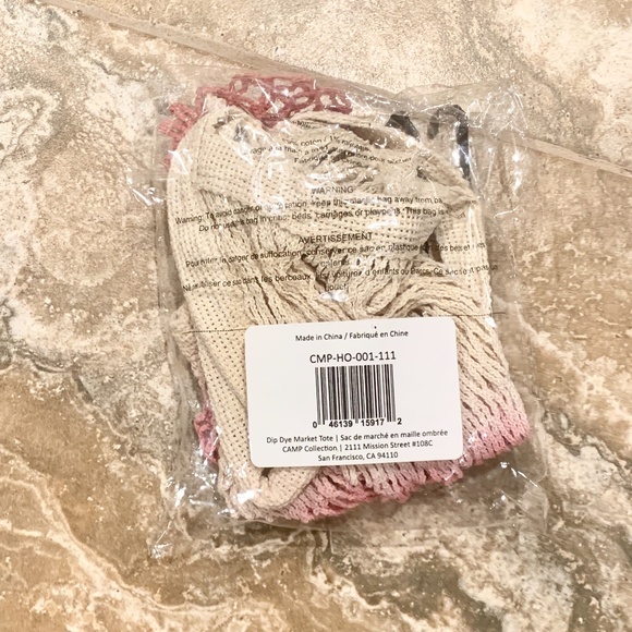 Camp Collection Dip Dye Market Tote - Picture 6 of 6